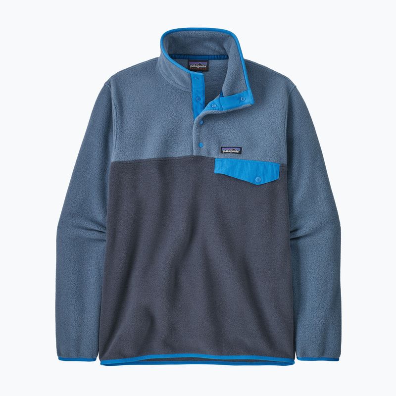 Patagonia men's trekking sweatshirt LW Synch Snap-T P/O smolder blue 3