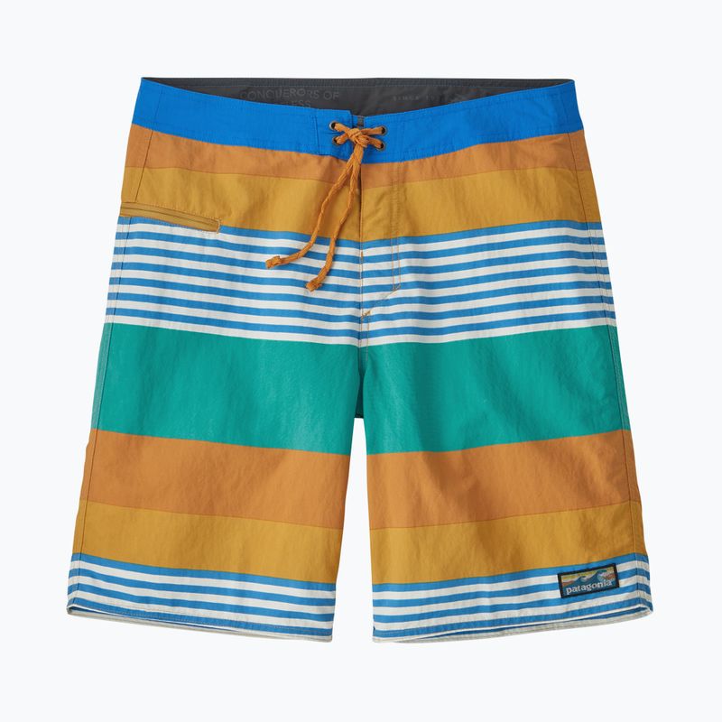 Men's Patagonia Wavefarer Boardshorts fitz stripe/pufferfish gold