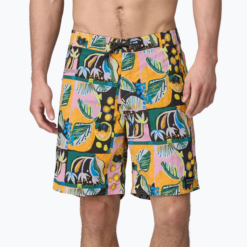 Men's Patagonia Wavefarer Boardshorts island seeds/milkweed mauve