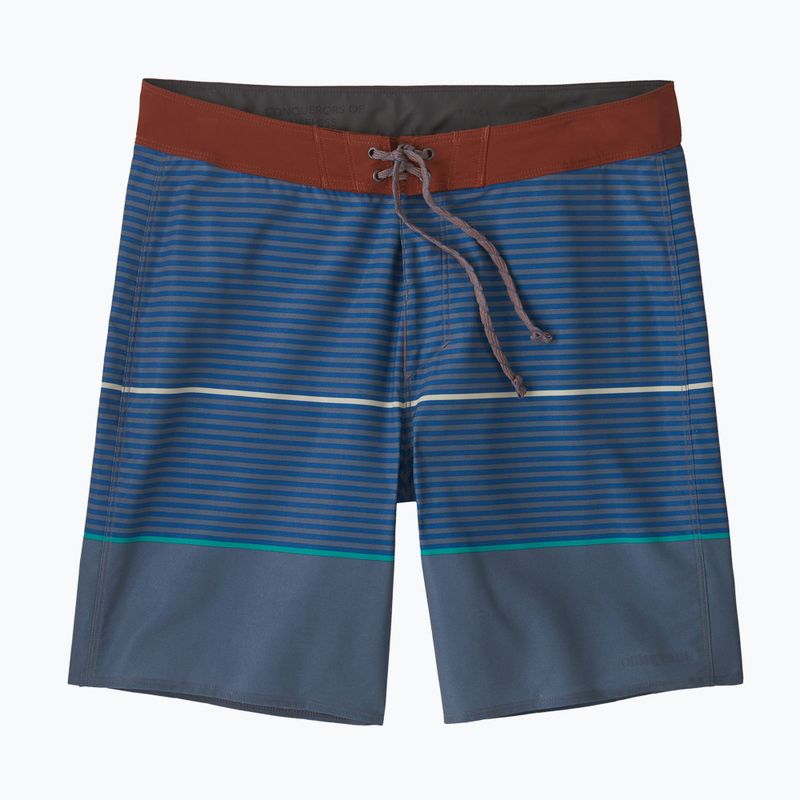 Men's Patagonia Hydropeak Boardshorts olivas stripe/utility blue 3