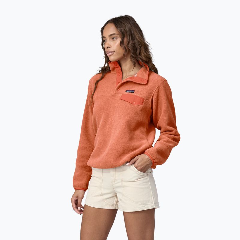 Patagonia women's trekking sweatshirt LW Synch Snap-T P/O sienna clay