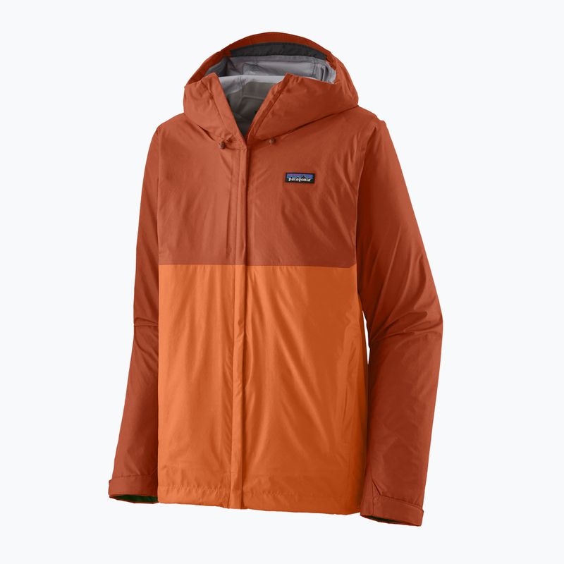 Men's Patagonia Torrentshell 3L Rain jacket redtail rust 3