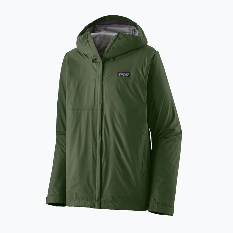 Men's Patagonia Torrentshell 3L Rain torrey pine green rain jacket 3