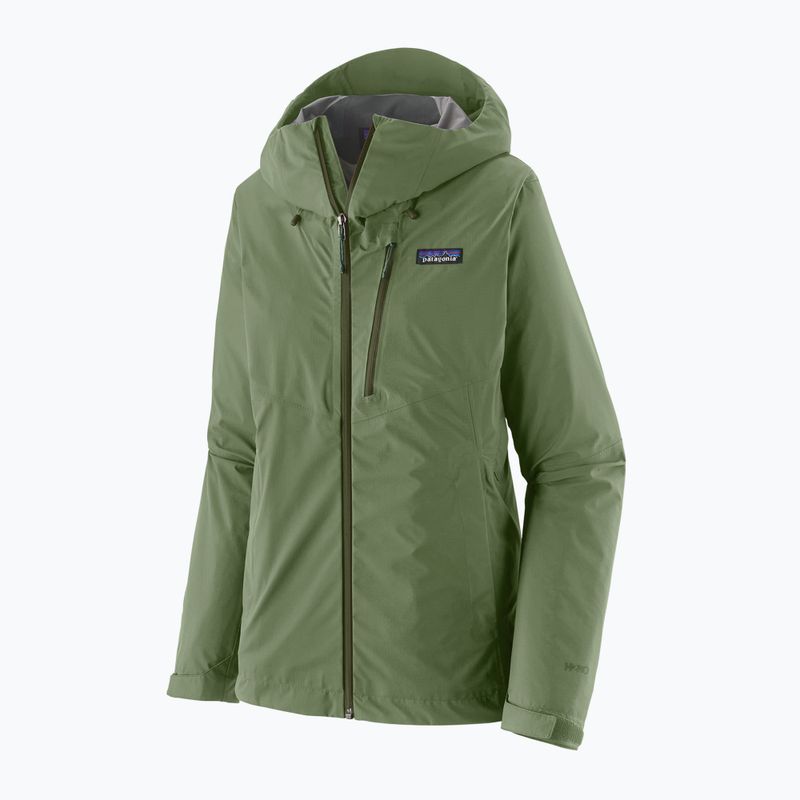 Women's Patagonia Granite Crest Rain terrain green jacket 3