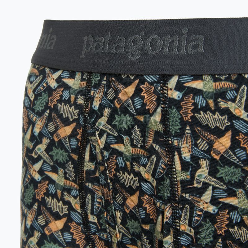 Patagonia men's Essential Boxer Briefs 3" allen's party/ink black boxers 3