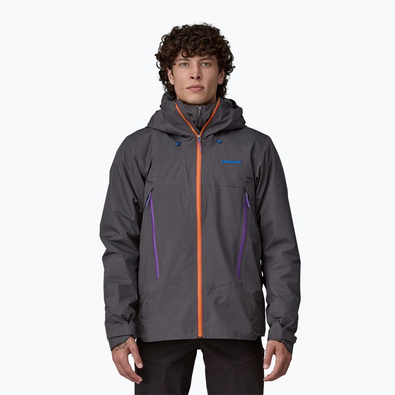 Men's Patagonia Super Free Alpine forge grey rain jacket