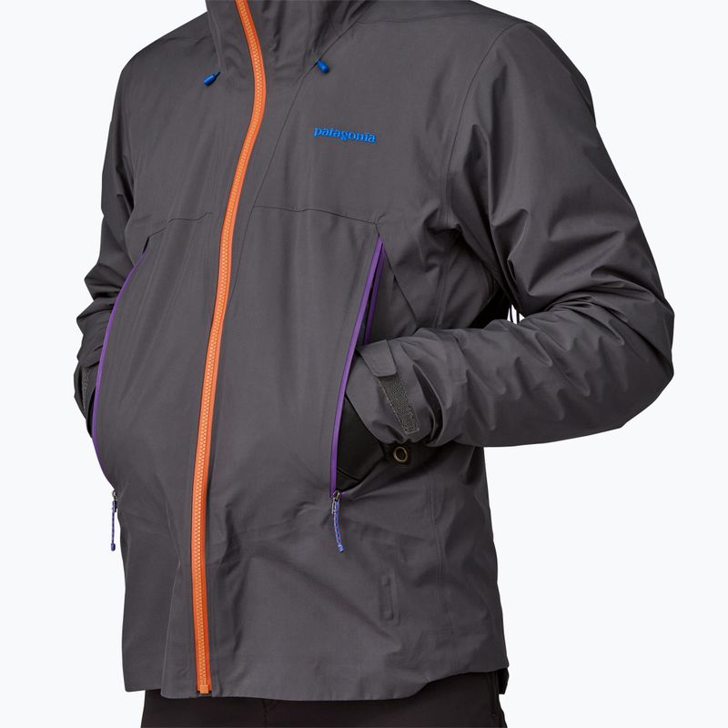 Men's Patagonia Super Free Alpine forge grey rain jacket 6