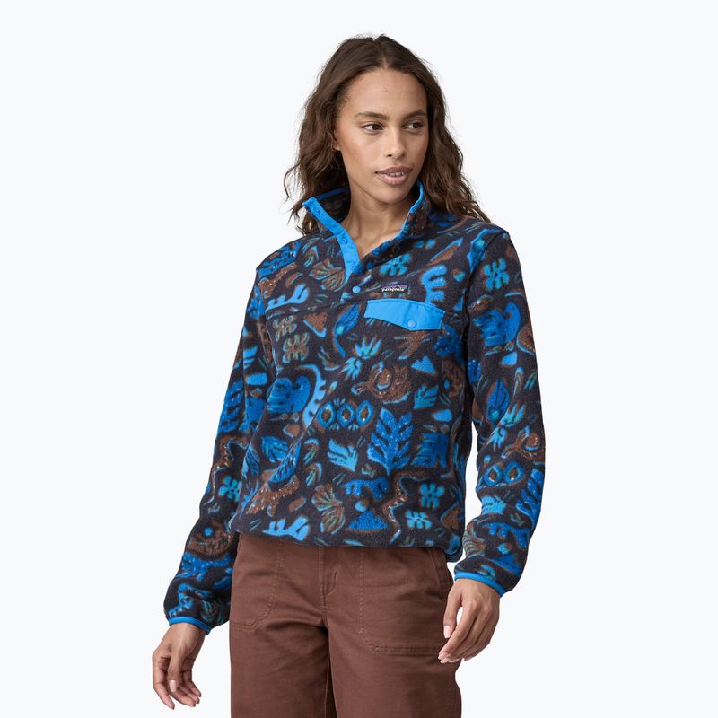 Patagonia women's trekking sweatshirt LW Synch Snap-T P/O across oceans/pitch blue