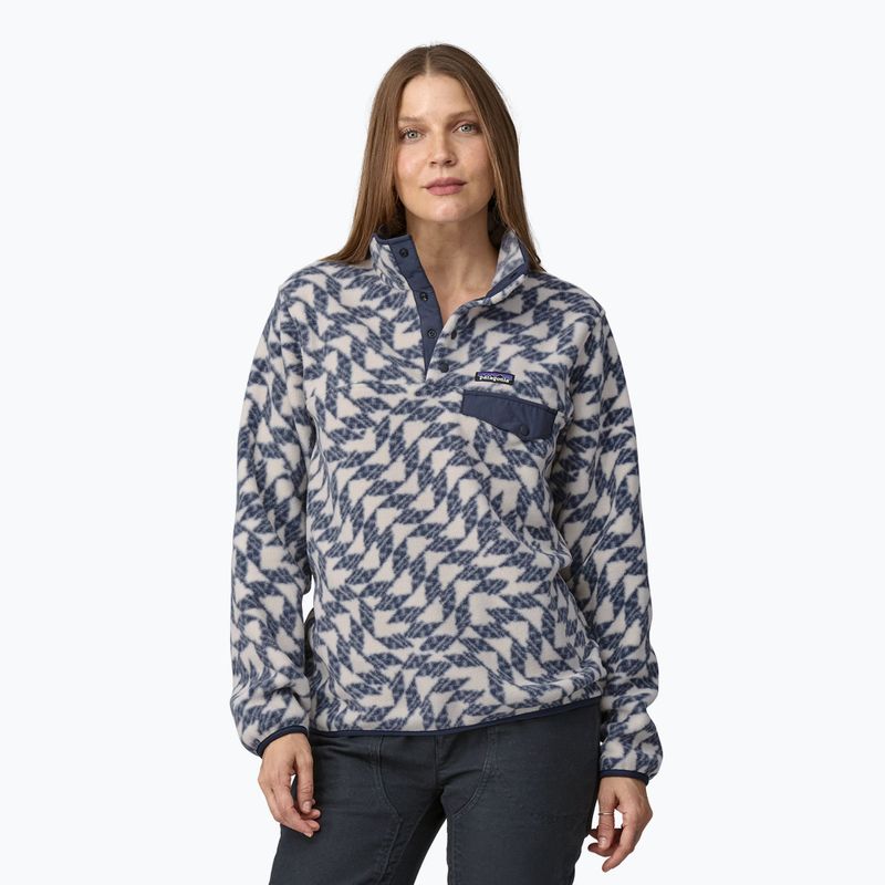 Patagonia women's trekking sweatshirt LW Synch Snap-T P/O synched flight small/natural