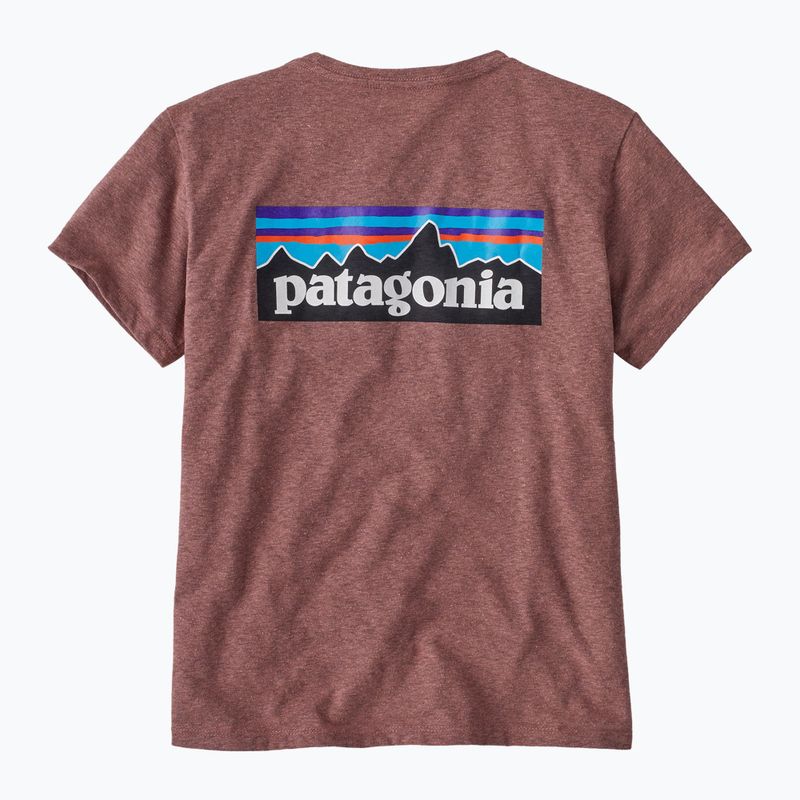 Women's Patagonia P-6 Logo Responsibili-Tee dulse mauve T-shirt 2