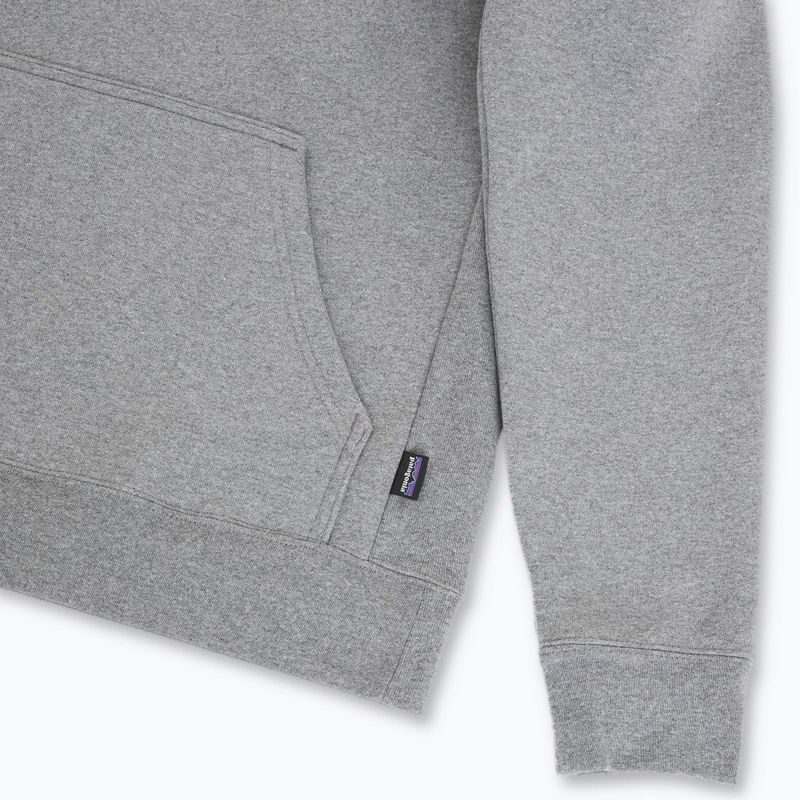 Men's sweatshirt Patagonia Chouinard Crest Uprisal Hoody gravel heather 4