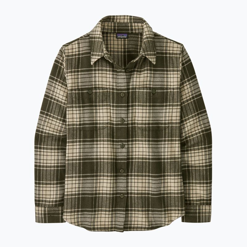 Women's Patagonia Fjord Flannel shirt cascade pine needle green 4