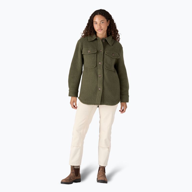 Women's Patagonia Retro Pile Shacket jacket pine needle green 2