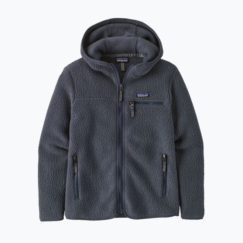Women's Patagonia Retro Pile Fleece Hoody smolder blue