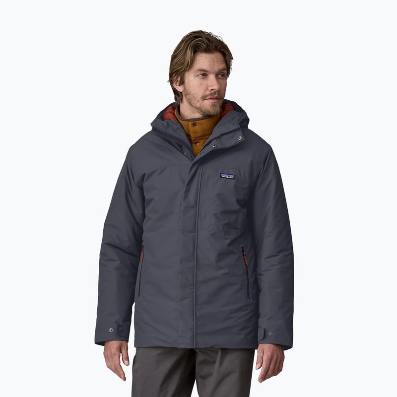 Men's down jacket Patagonia Windshadow Parka smolder blue