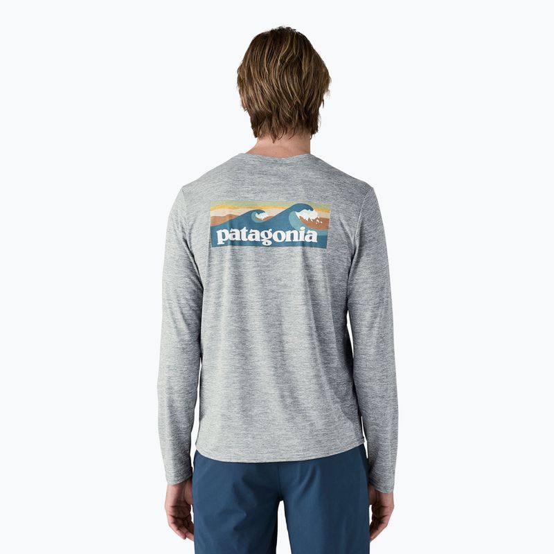 Men's Patagonia Cap Cool Daily Graphic Shirt-Waters boardshort logo abalone blue/feather grey 2