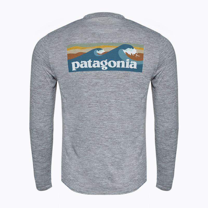 Men's Patagonia Cap Cool Daily Graphic Shirt-Waters boardshort logo abalone blue/feather grey 2