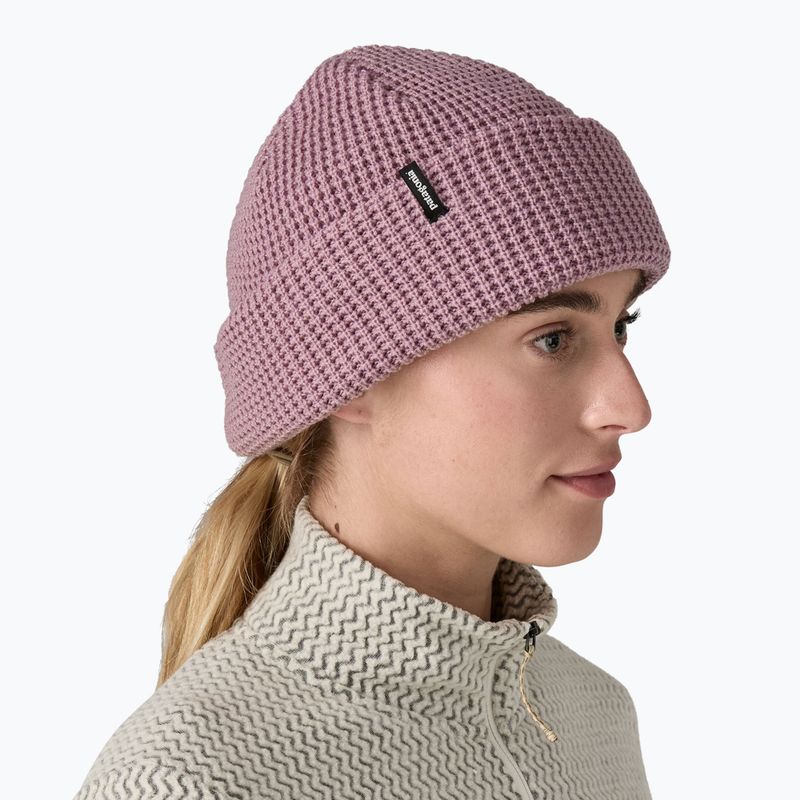 Patagonia Snowdrifter stormy mauve winter beanie 2