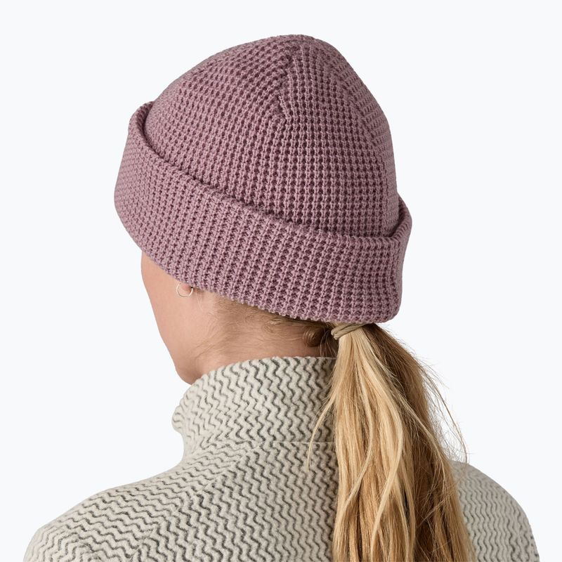 Patagonia Snowdrifter stormy mauve winter beanie 3