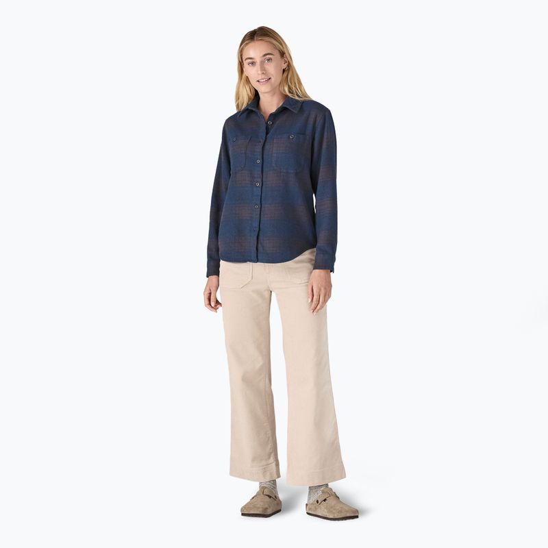 Patagonia women's Fjord Flannel cascade tidepool blue shirt 2