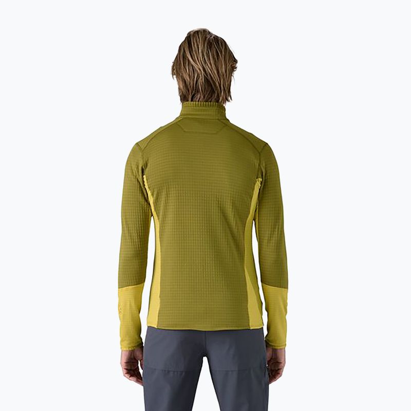 Men's Patagonia R1 Hybrid fleece sweatshirt graze green 2