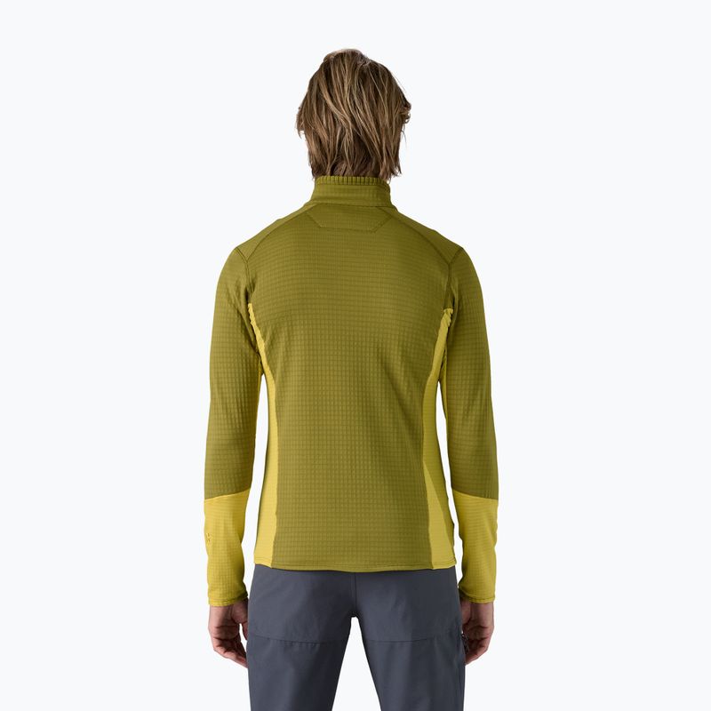 Men's Patagonia R1 Hybrid fleece sweatshirt graze green 2