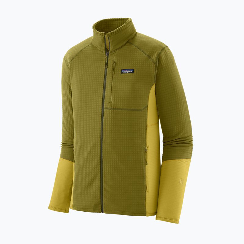 Men's Patagonia R1 Hybrid fleece sweatshirt graze green 3