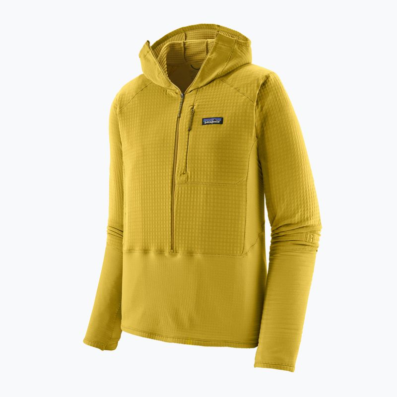 Men's Patagonia R1 Hybrid Pullover Hoody softshell jacket bundle green 6