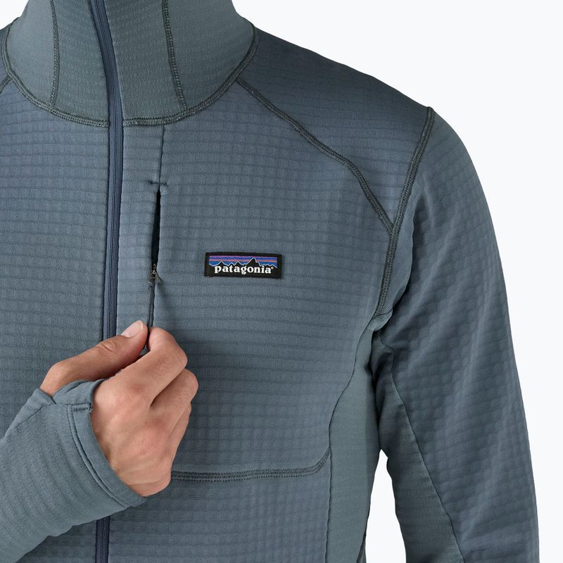 Men's Patagonia R1 Hybrid Pullover Softshell Jacket utility blue 7