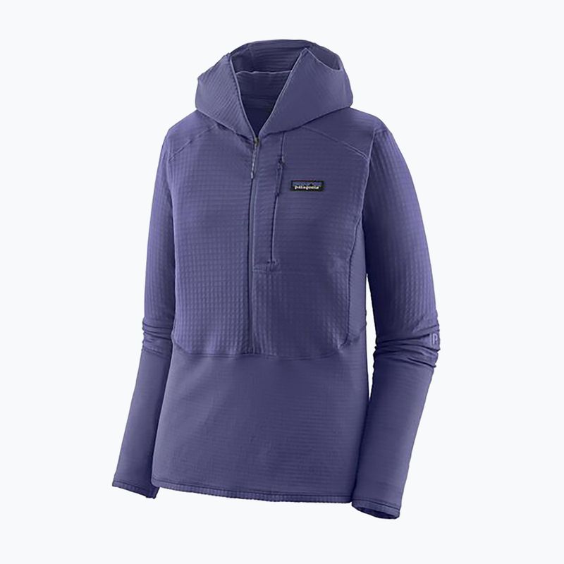 Women's softshell jacket Patagonia R1 Hybrid Pullover Hoody solstice purple 3