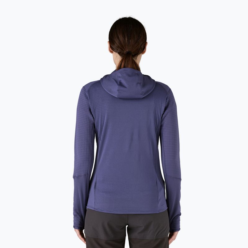 Women's softshell jacket Patagonia R1 Hybrid Pullover Hoody solstice purple 2