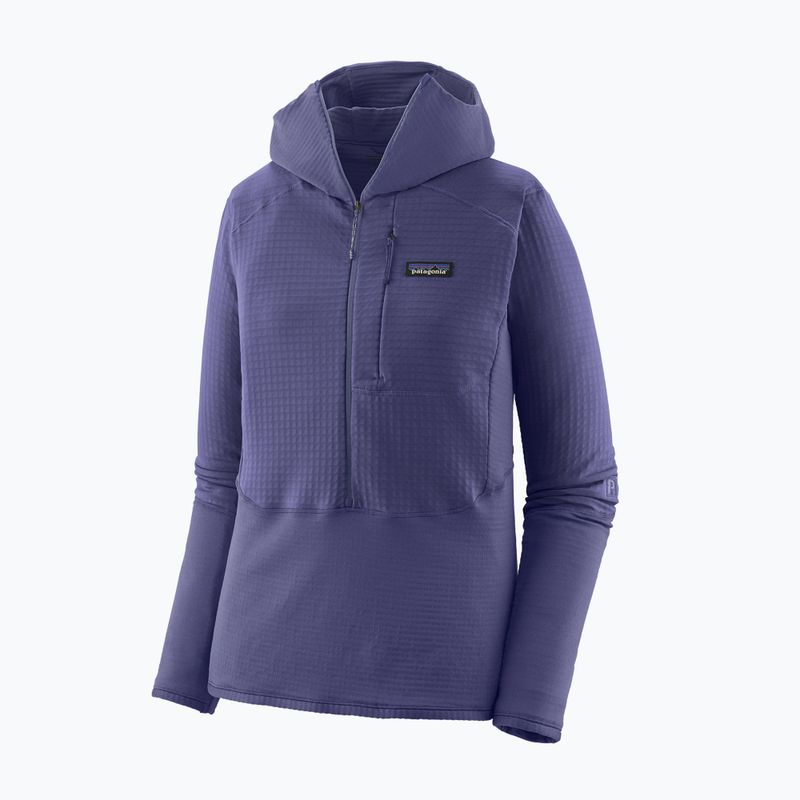 Women's softshell jacket Patagonia R1 Hybrid Pullover Hoody solstice purple 3