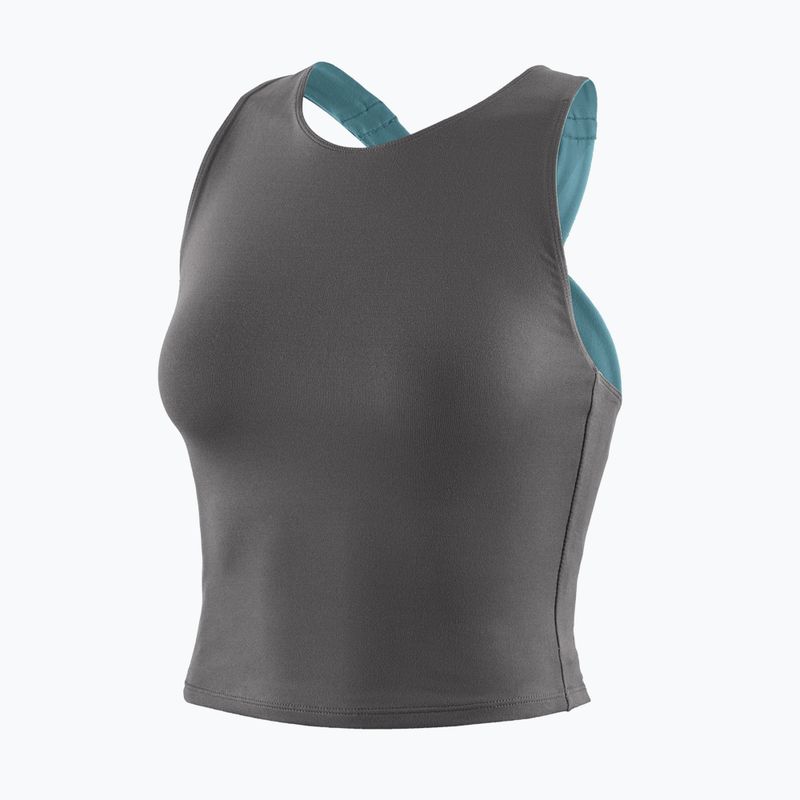 Women's Patagonia Reversible Tank wetland blue trekking t-shirt 7