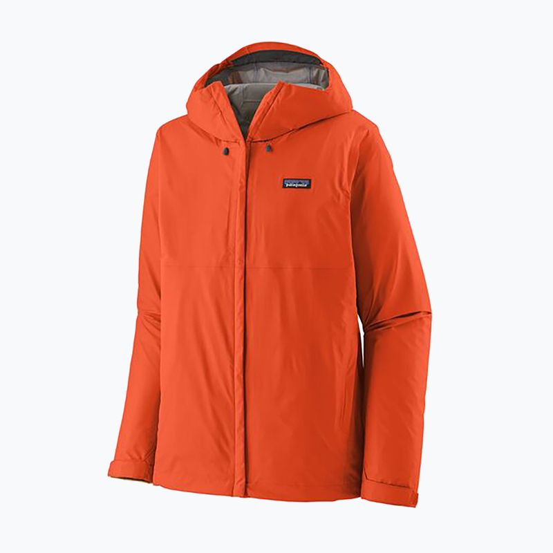 Patagonia men's Torrentshell 3L rain jacket pollinator orange 3