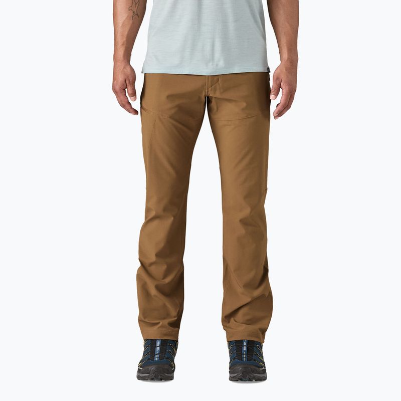 Men's Patagonia Terravia Trail Regular coriander brown trekking trousers