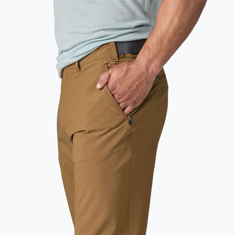 Men's Patagonia Terravia Trail Regular coriander brown trekking trousers 3