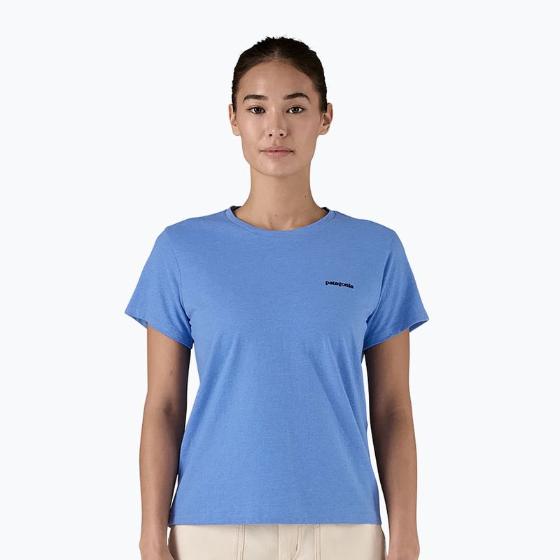 Women's Patagonia P-6 Logo Responsibili-Tee abundant blue 7