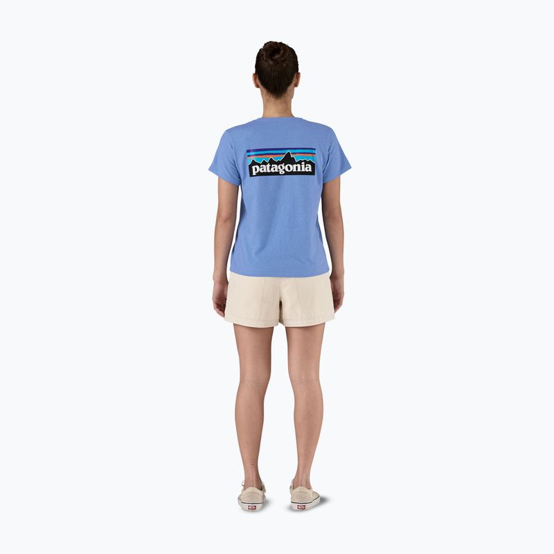 Women's Patagonia P-6 Logo Responsibili-Tee abundant blue 9