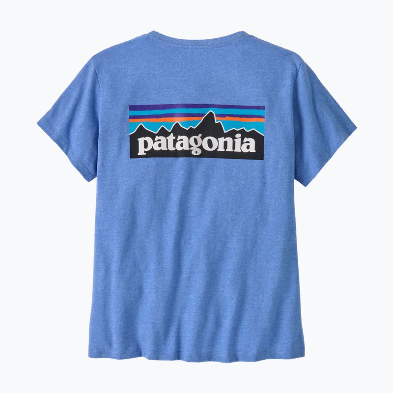 Women's Patagonia P-6 Logo Responsibili-Tee abundant blue 9