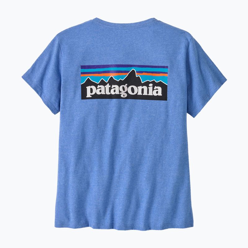 Women's Patagonia P-6 Logo Responsibili-Tee abundant blue 11