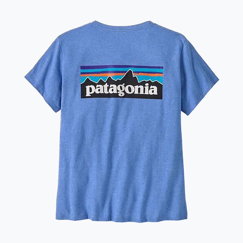Women's Patagonia P-6 Logo Responsibili-Tee abundant blue 4