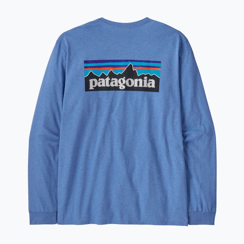 Men's Patagonia P-6 Logo Responsibili Longsleeve abundant blue 4
