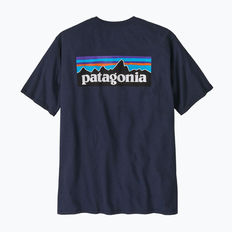 Men's Patagonia P-6 Logo Responsibili-Tee new navy T-shirt 4