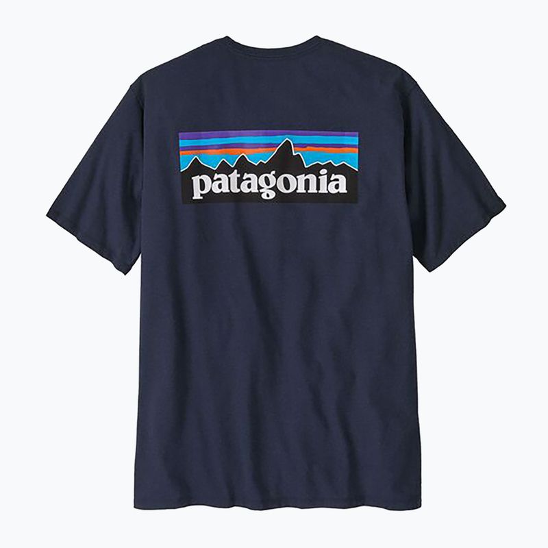 Men's Patagonia P-6 Logo Responsibili-Tee new navy T-shirt 4