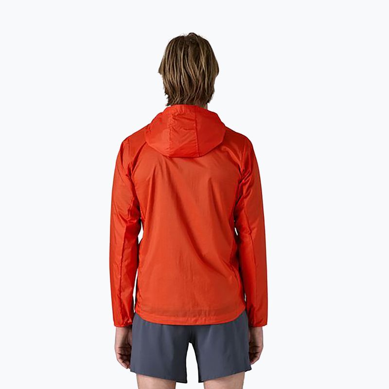 Patagonia men's windproof jacket Houdini pollinator orange 2