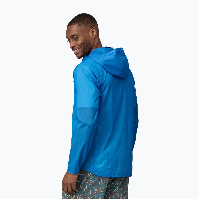 Men's Patagonia Houdini wetland blue wind jacket 3