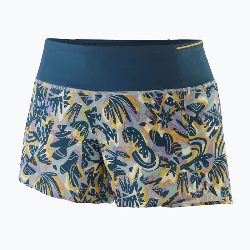 Patagonia Strider Pro 3 1/2" women's shorts wild botanist/thermal blue 3