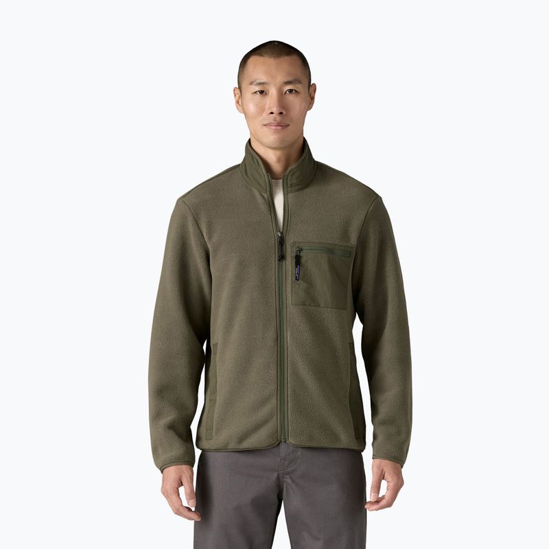 Patagonia men's fleece sweatshirt Synch basin green 2