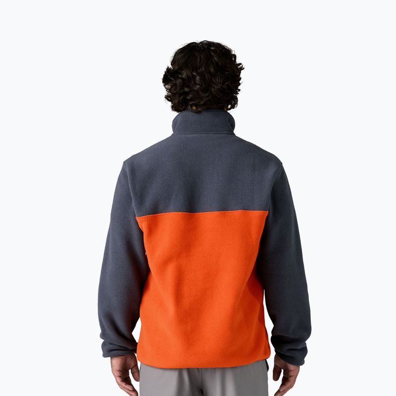 Patagonia men's trekking sweatshirt LW Synch Snap-T P/O pollinator orange 2