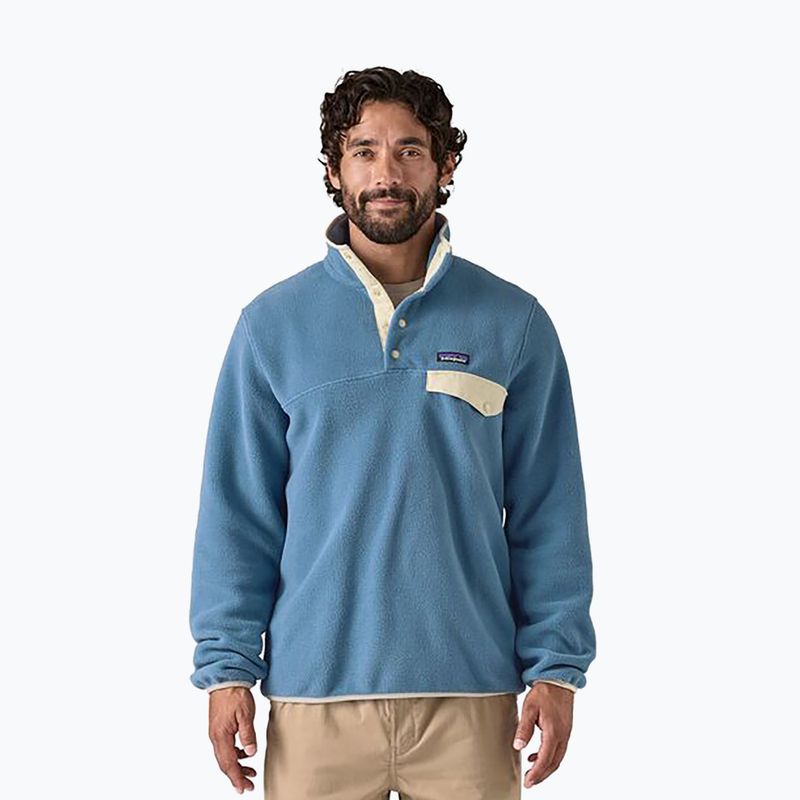 Men's Patagonia LW Synch Snap-T P/O still blue trekking sweatshirt